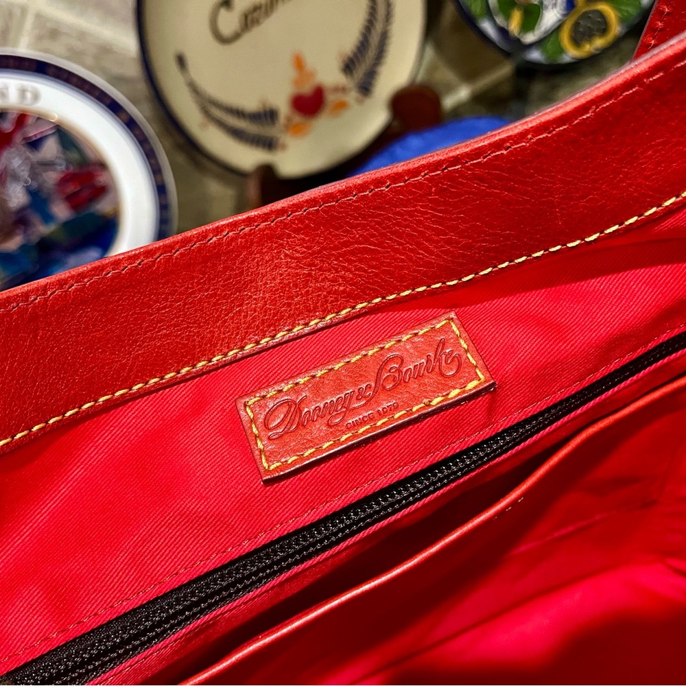 Dooney & Bourke Red Florentine Lily Bucket - Picture 8 of 8